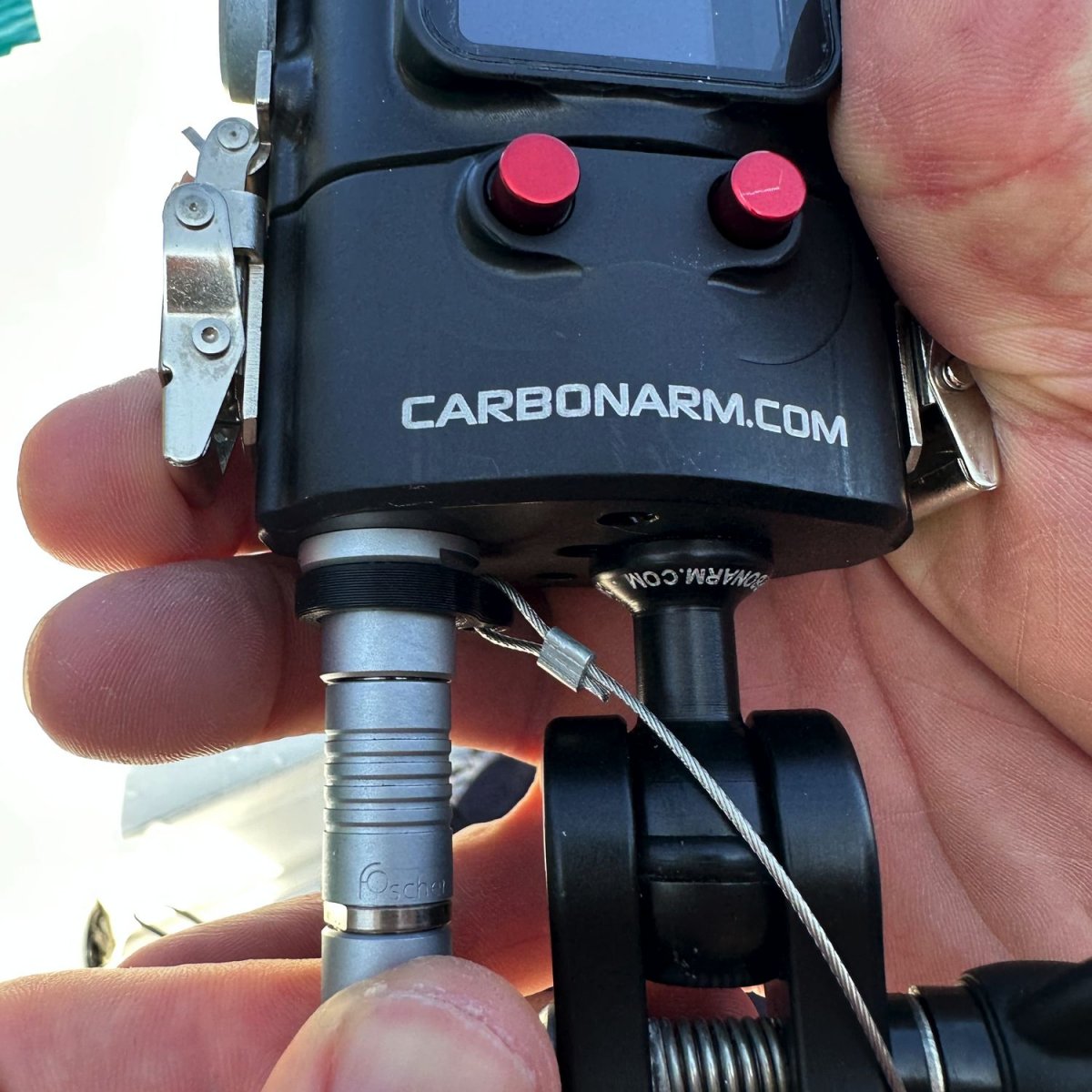 GOPRO support with quick coupling for DPV, CARBONARM