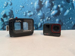 Unterwasser Gehäuse + Insta360 Ace Pro2 + Schutzfilm